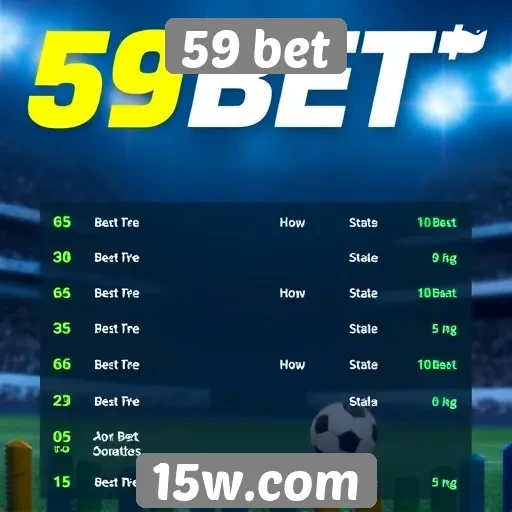 Apostas esportivas em alta no site 59 bet